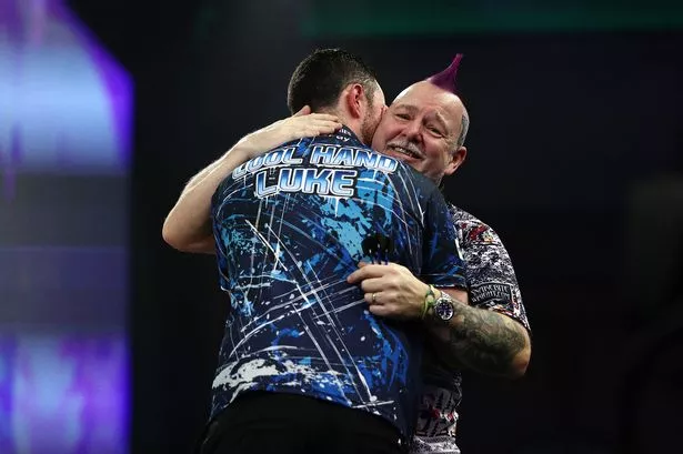 Peter Wright reveals what Luke Humphries told him during emotional on-stage exchange