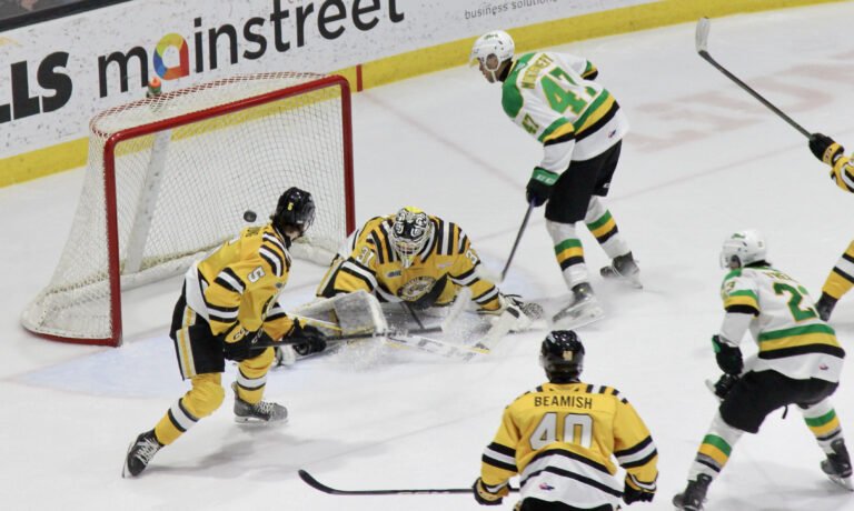 Londoner Beckham Edwards lifts Sarnia to an overtime win over the London Knights on New Year’s Day