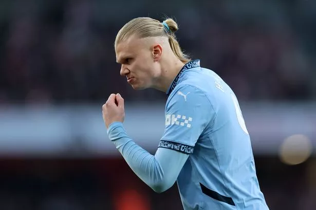 Erling Haaland’s full time gesture issues brutal reminder to Arsenal as Man City star sends message