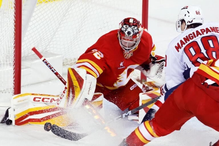 Flames goalie Dustin Wolf named NHL’s rookie of the month for January