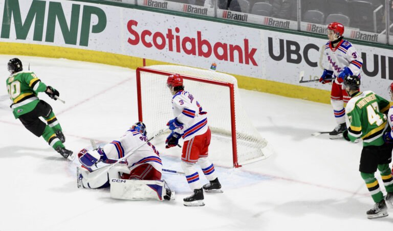 Kitchener Rangers spoil London Knights comeback with overtime victory at Canada Life Place