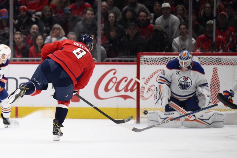 Ovechkin has hat trick in 7-3 win over Oilers