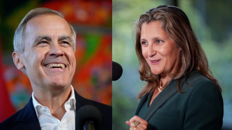 Liberal leadership candidates Freeland, Carney lay out visions during B.C. tour