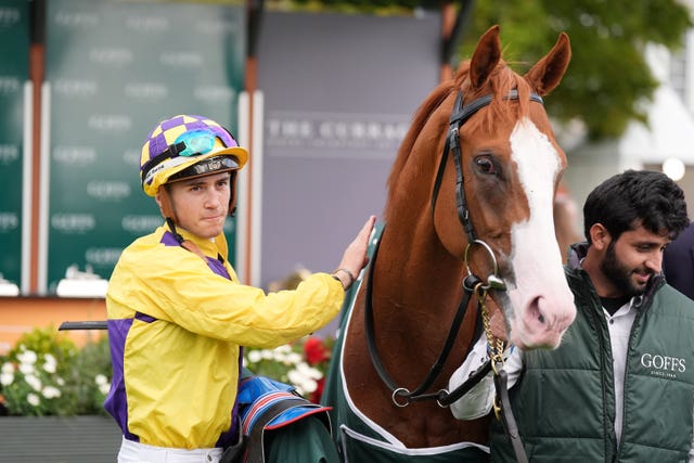 Scorthy Champ with jockey Dylan Browne McMonagle after winning the National Stakes