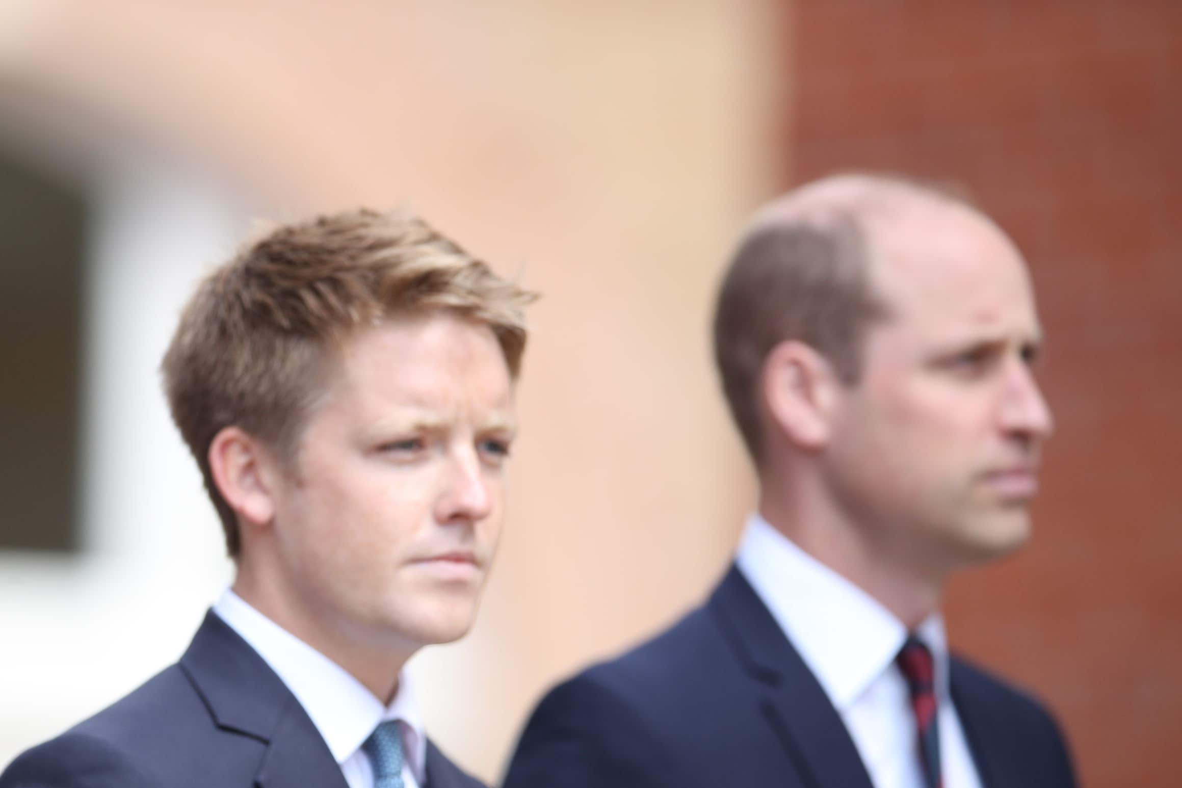 The Duke of Westminster, Hugh Grosvenor, left, and Prince WIlliam