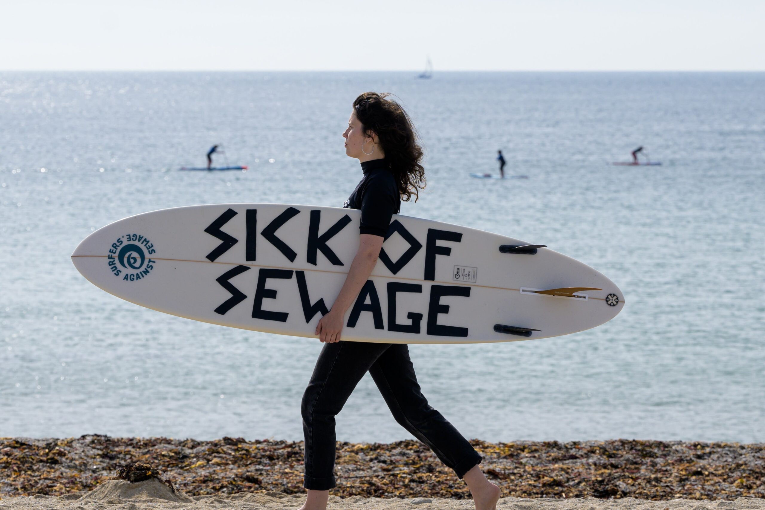 The Paddle Out protest will see thousands of people across the UK enter the water to campaign for better water quality (PA)