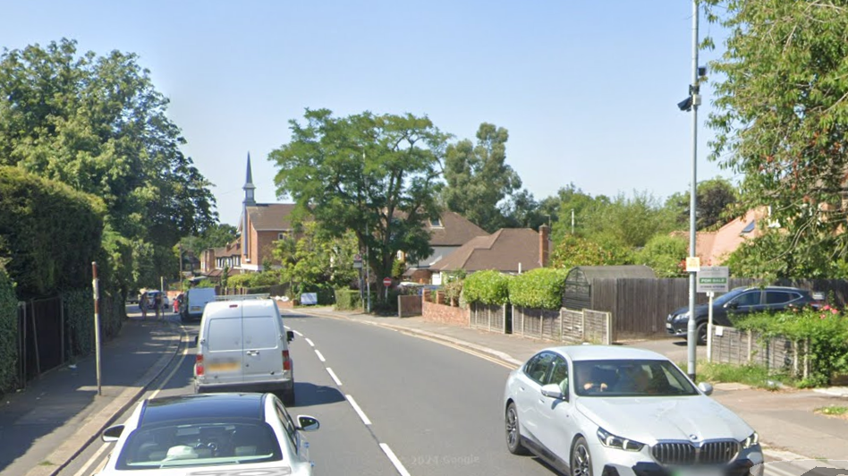 Screen grab from Google Maps of Ickenham Road in Ruislip, north west London