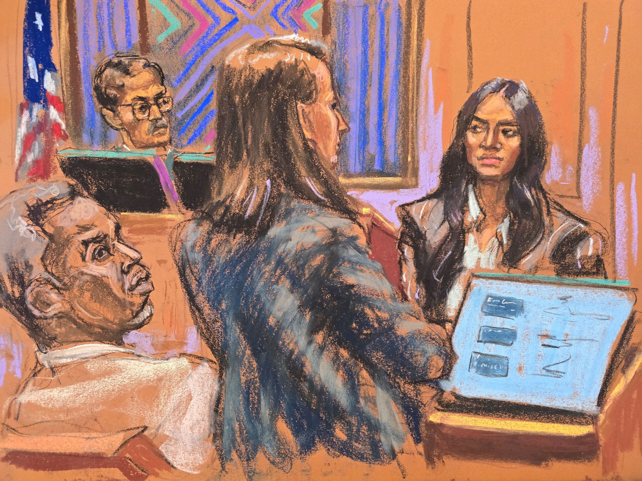 Diddy’s ex, Cassive Ventura, testified at trial. In her lawsuit she alleged that she was trafficked, raped and beaten by Combs on many occasions over 10 years