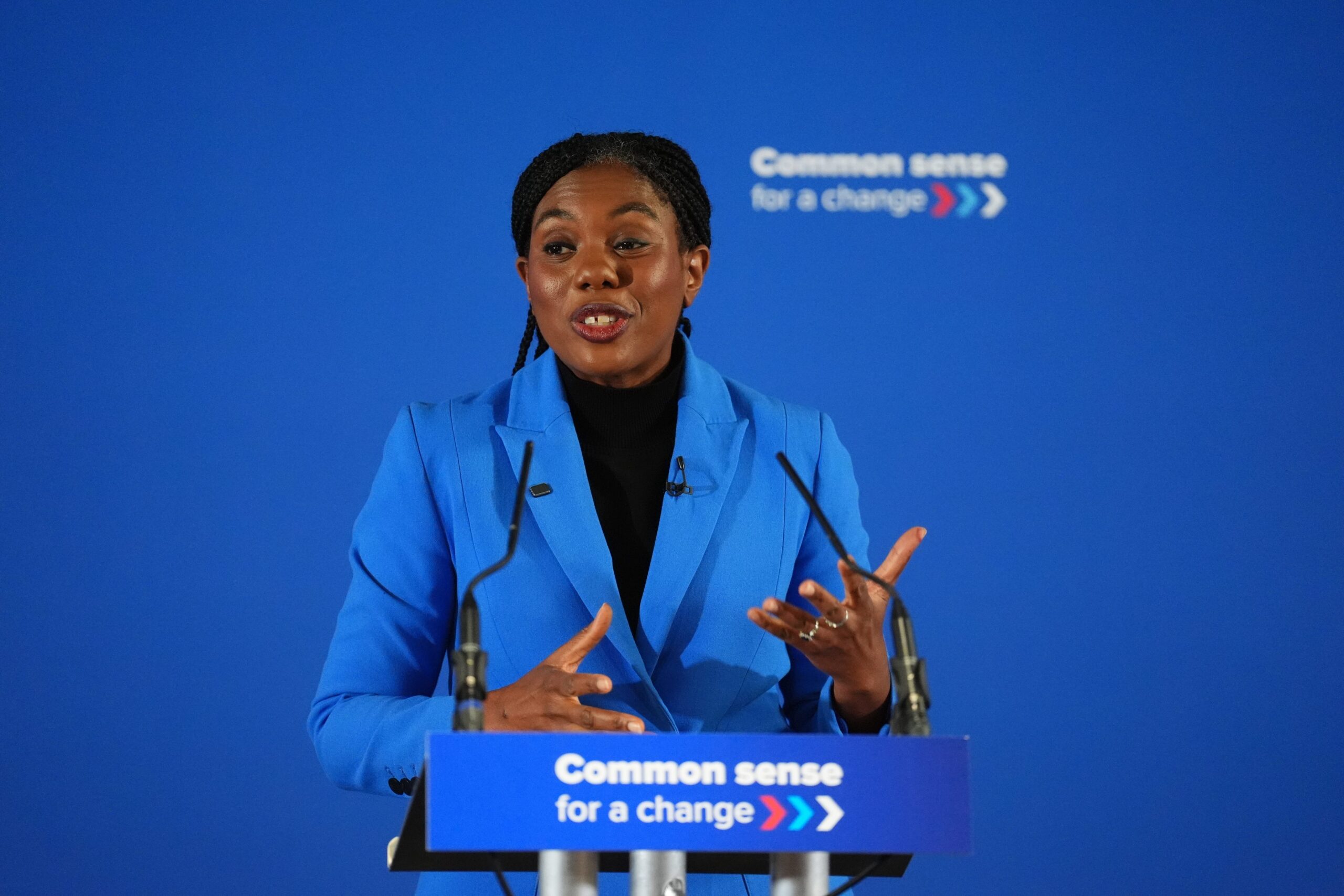 The Tory leader spoke at her first Scottish party conference on Friday (Andrew Milligan/PA)