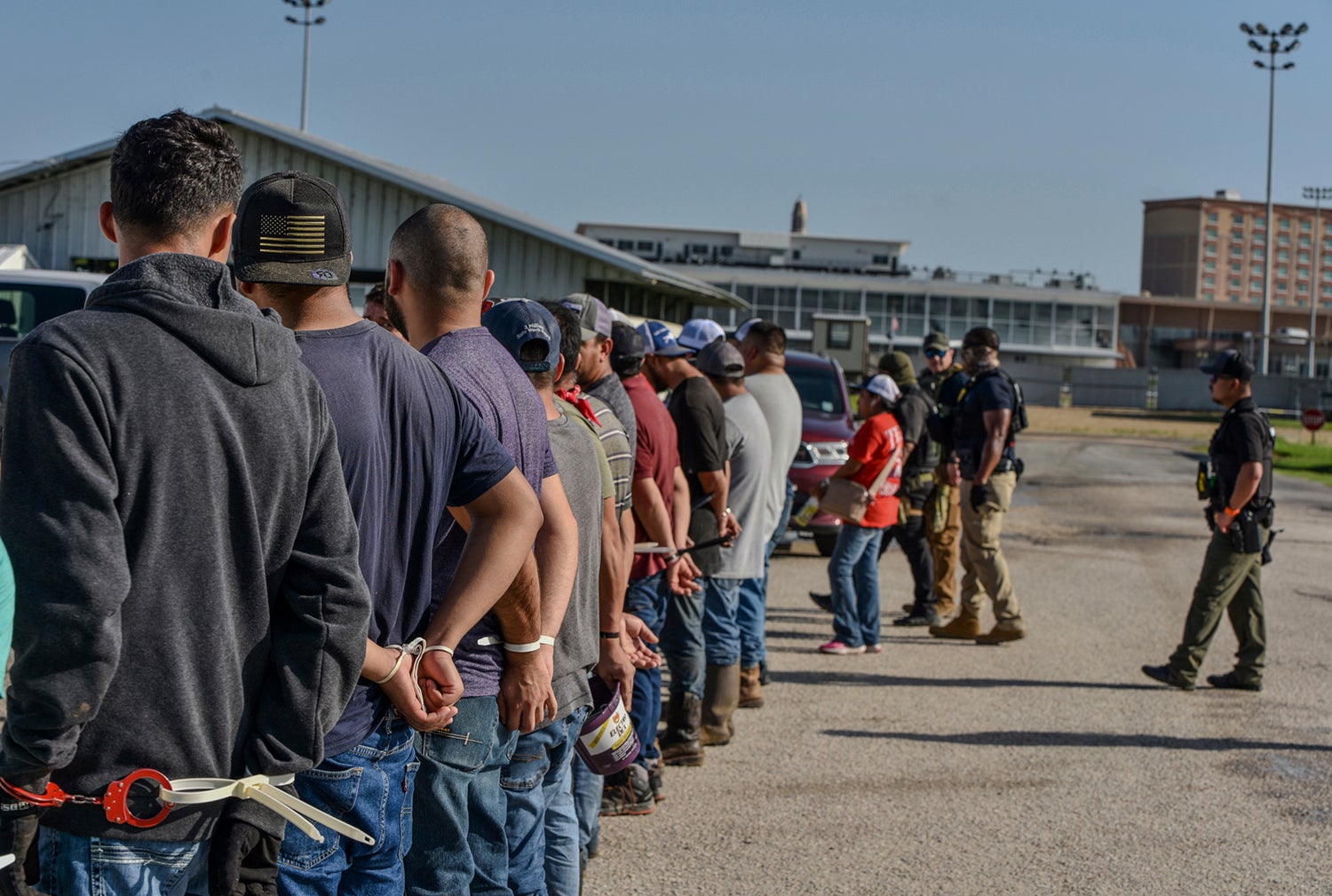 The Trump administration has prioritized arresting illegal workers over punishing the businesses that employ them, analysis claims, with just one employer pleading guilty