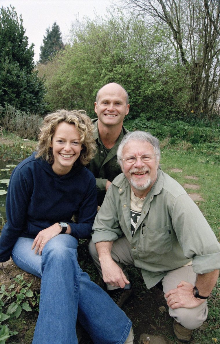 Television programme: Springwatch With Bill Oddie. Picture shows: Kate Humble, Simon King, Bill Oddie. TX: BBC TWO Friday March 25, 2005 Bill Oddie, Kate Humble and Simon King present the launch of 'Springwatch' - the biggest ever survey into the arrival of spring across the UK run by the BBC in association with the Woodland Trust and the UK Phenology Network. WARNING: Use of this copyright image is subject to Terms of Use of BBC Digital Picture Service. In particular, this image may only be used during the publicity period for the purpose of publicising BBC Programmes and provided the BBC is credited. Any use of this image on the internet or for any other purpose whatsoever, including advertising or other commercial uses, requires the prior written approval of the BBC.