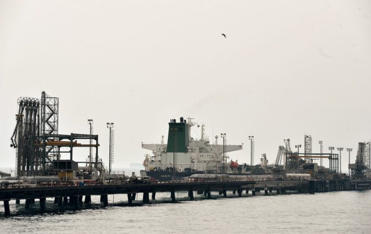 TEHRAN, IRAN - MARCH 12: A general view of the Port of Kharg Island Oil Terminal, 25 km from the Iranian coast in the Persian Gulf and 483 km northwest of the Strait of Hormuz, in Iran on March 12, 2017. Kharg Island Oil Terminal brings Iranian oil to the world market. The oil terminal is the world's largest open oil terminal, with 95% of Iran's crude oil exports coming through it. (Photo by Fatemeh Bahrami/Anadolu Agency/Getty Images)