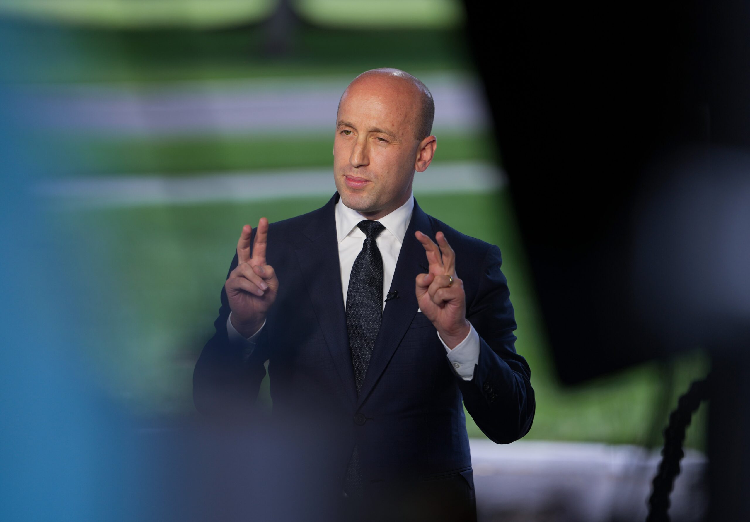 White House deputy chief of staff Stephen Miller in an interview outside the White House