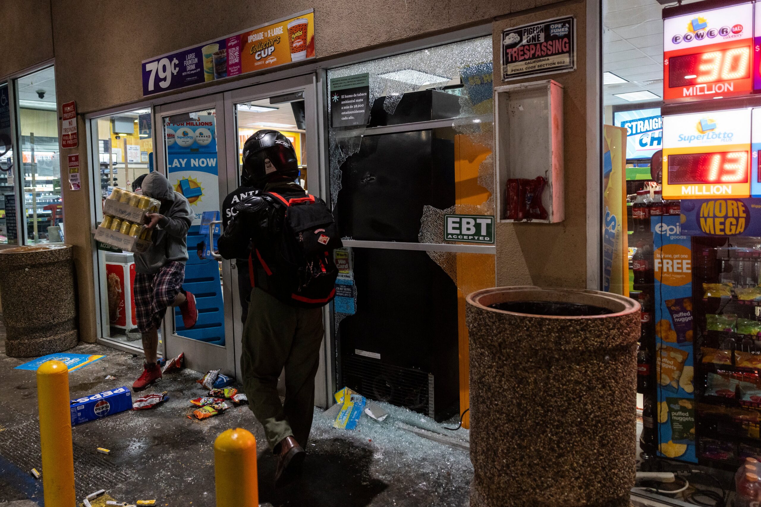 LA has faced chaotic scenes since anti-ICE protests began on Friday