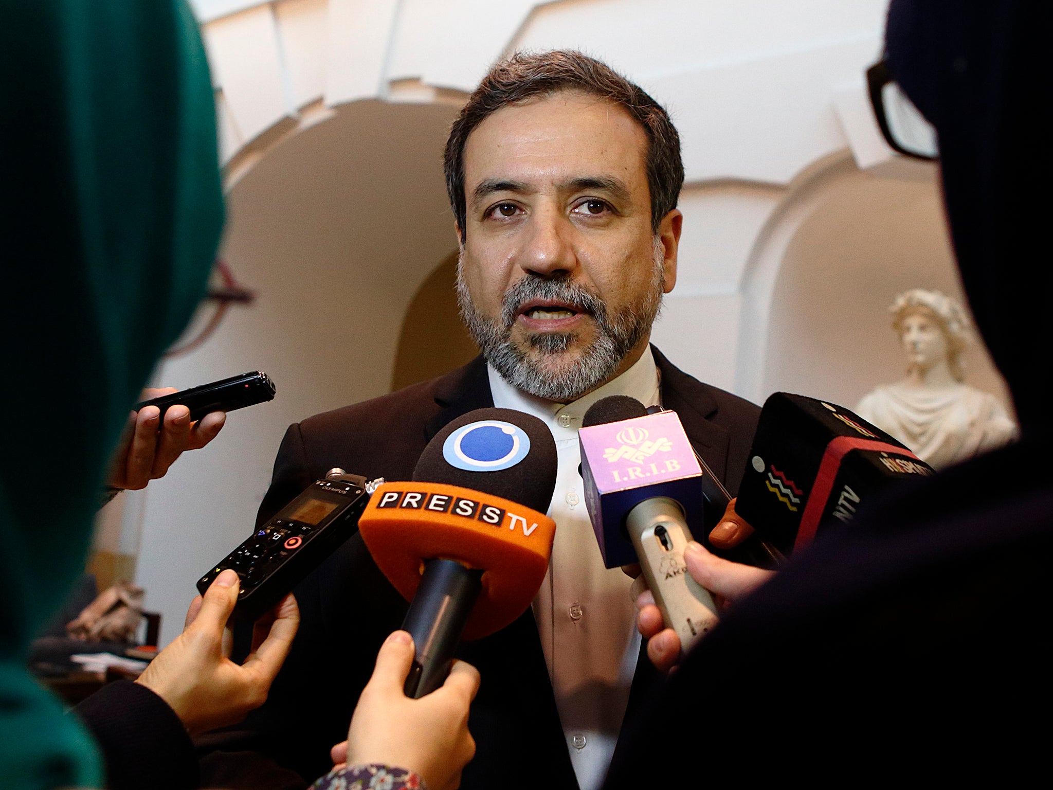 The Iranian Foreign Minister Abbas Araqchi