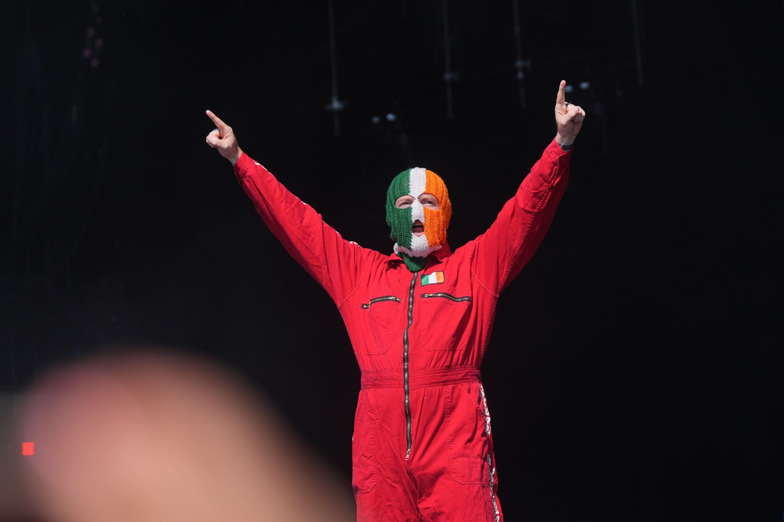 Kneecap playing Glastonbury (Yui Mok/PA)