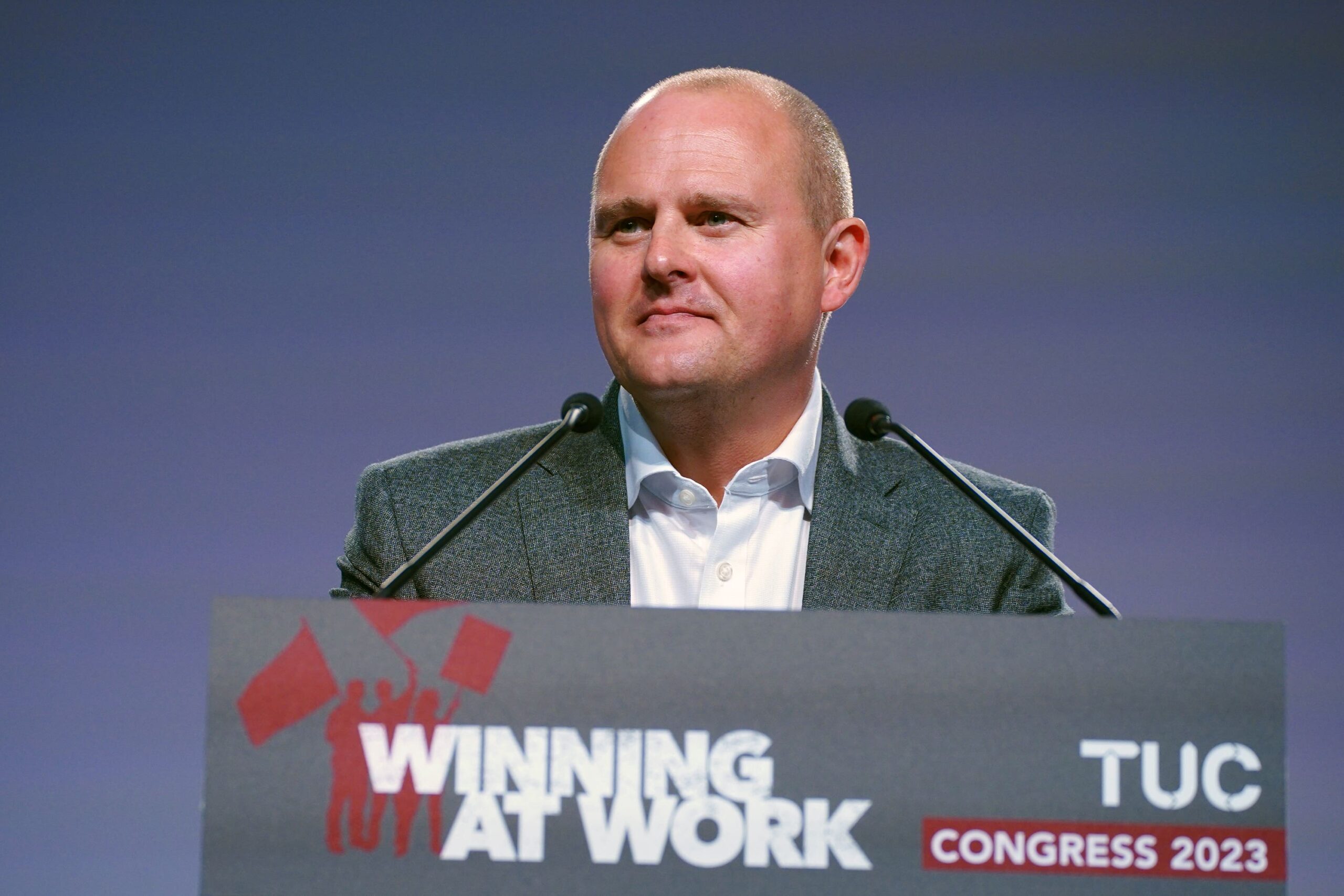 TUC leader Paul Nowak (Peter Byrne/PA)