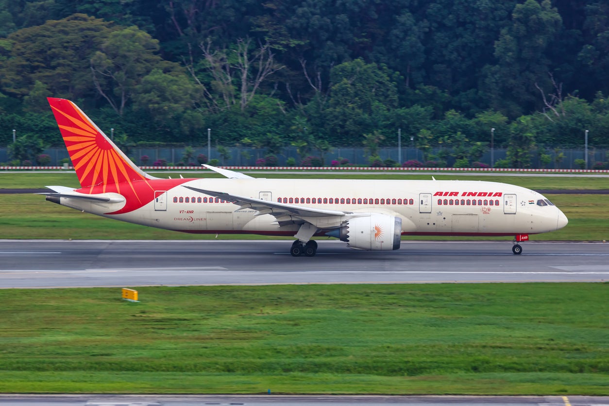 The plane was a Boeing 787-8 Dreamliner