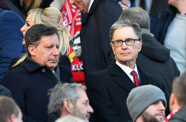 Liverpool chairman and principal owner John Henry in the crowd at Anfield