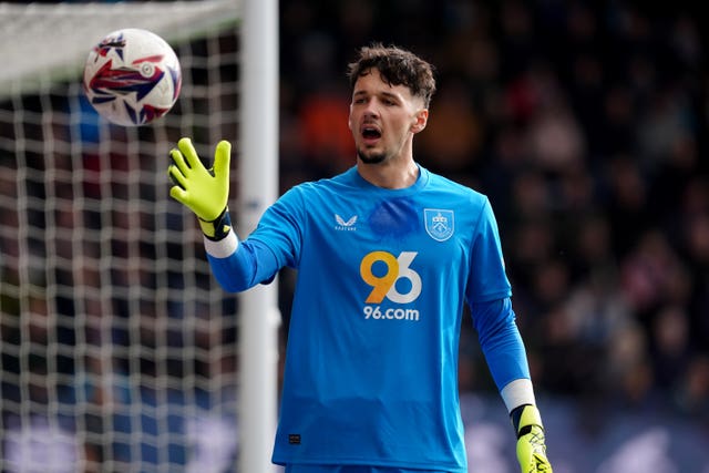 James Trafford prepares to catch a ball