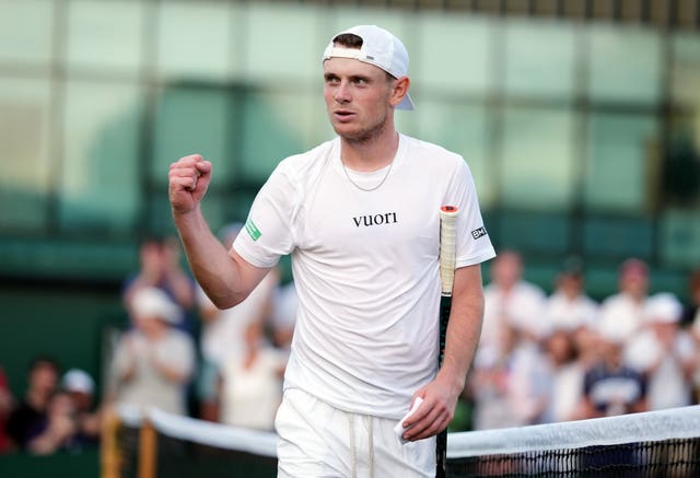 Jack Pinnington Jones following his victory over Tomas Etcheverry