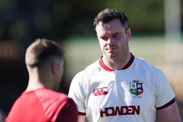British and Irish Lions’ James Ryan looks on during a team run
