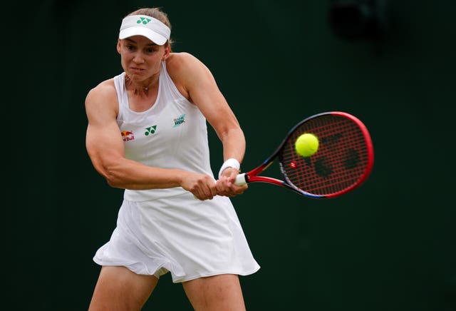 Elena Rybakina during her defeat to Clara Tauson