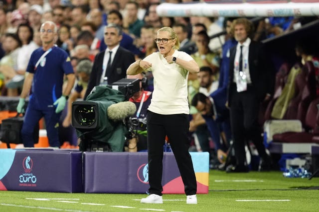 England head coach Sarina Wiegman