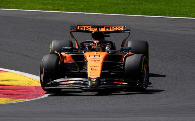 Oscar Piastri on track