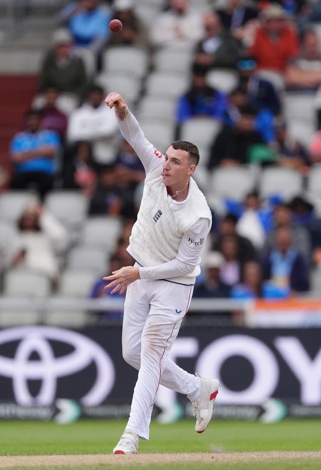 Harry Brook bowling
