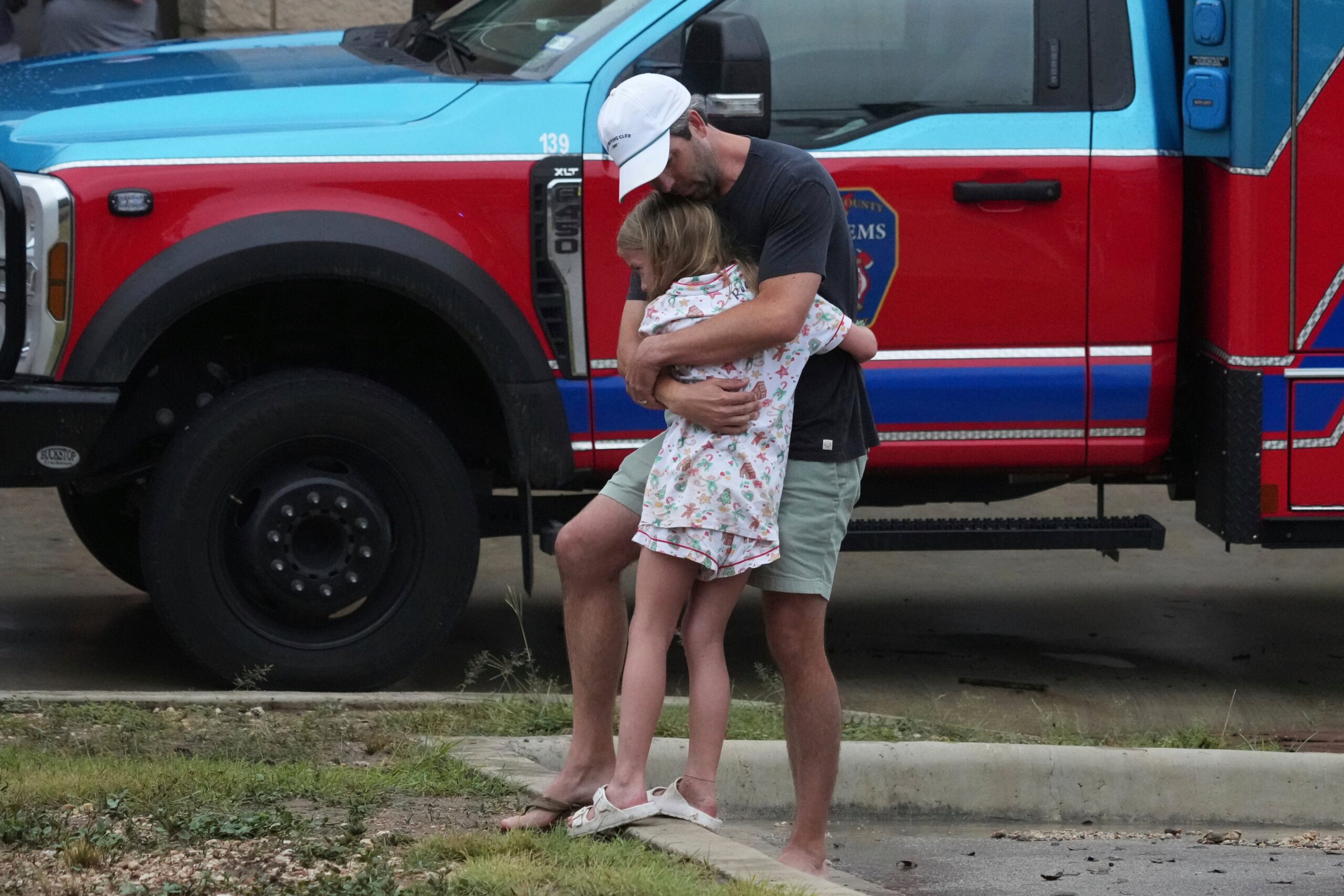 Families are desperate to be reunited with their children who are missing following flash flooding in Texas