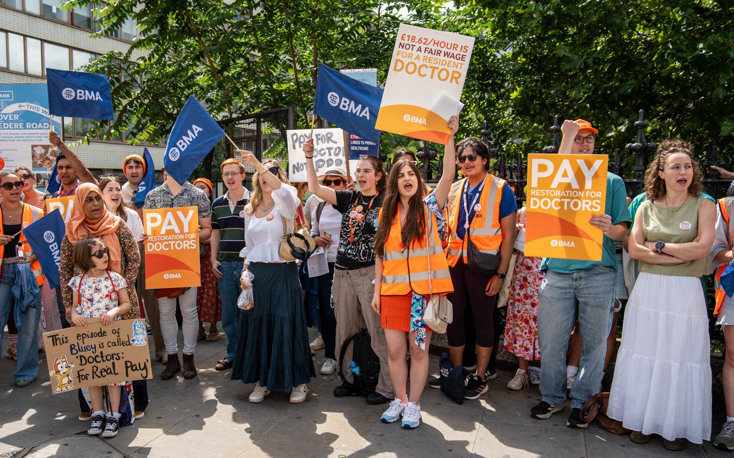 Doctors on the picket line