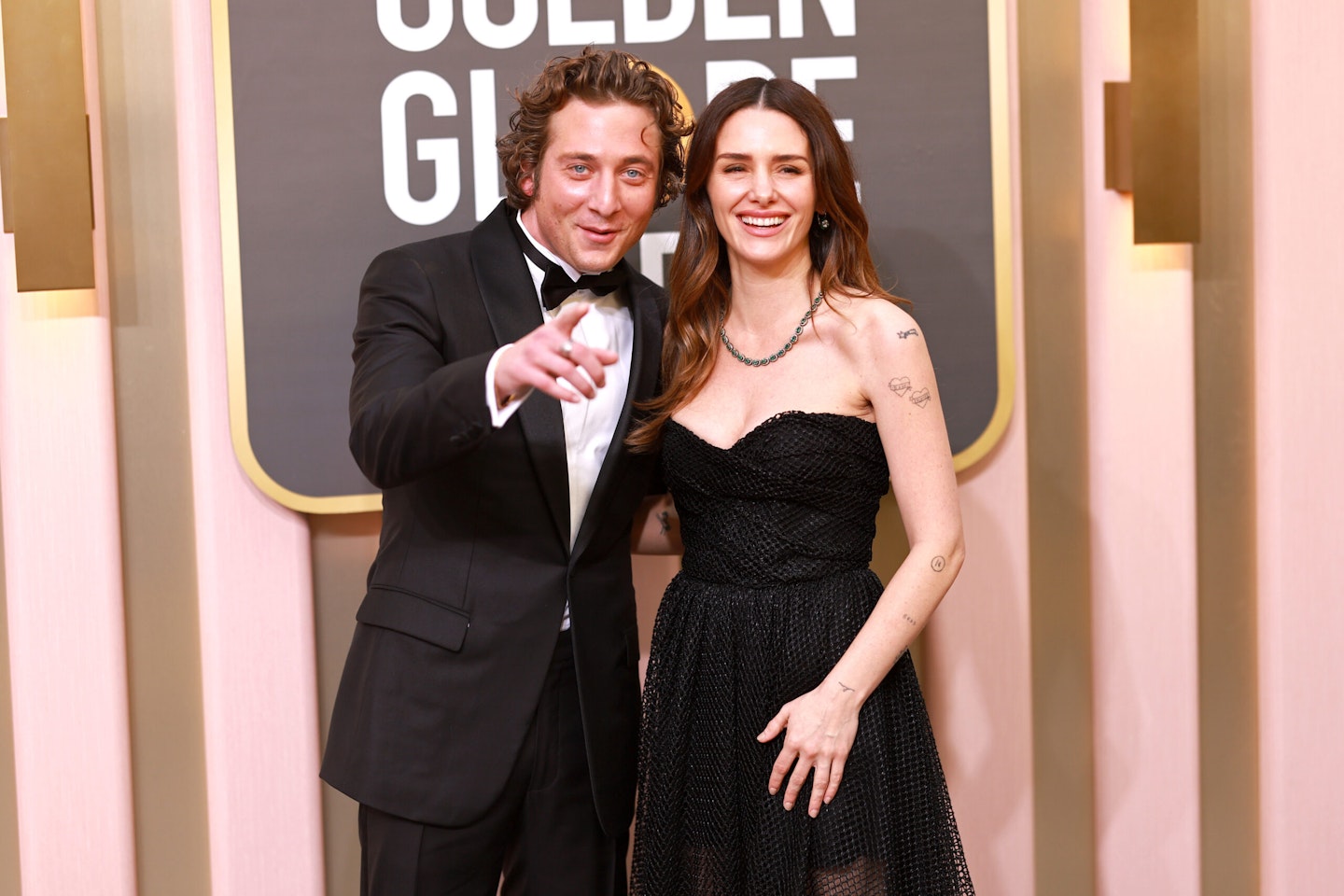 Jeremy Allen White and Addison Timlin the 80th Annual Golden Globe Awards in 2023