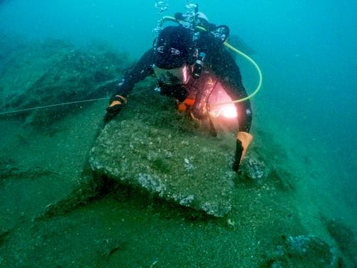 Divers uncovered wooden chests