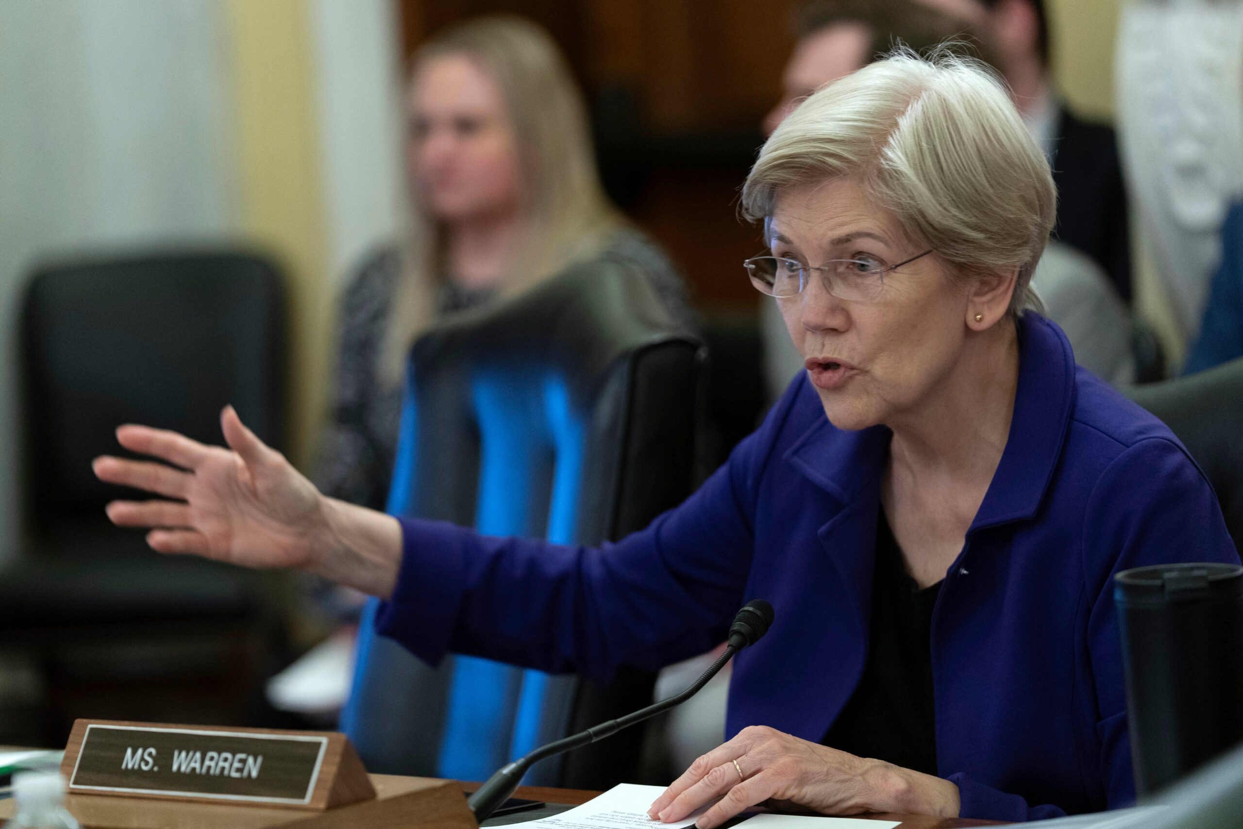 Sen. Elizabeth Warren (D-MA) warned Donald Trump might use the Federal Reserve running over budget to fire Jerome Powell.