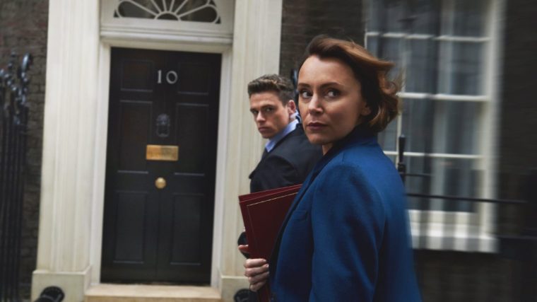 WARNING: Embargoed for publication until 00:00:01 on 21/08/2018 - Programme Name: Bodyguard - TX: n/a - Episode: n/a (No. Generics) - Picture Shows: *STRICTLY NOT FOR PUBLICATION UNTIL 00:01HRS, TUESDAY 21ST AUGUST, 2018* Julia Montague (KEELEY HAWES), David Budd (RICHARD MADDEN) - (C) World Productions - Photographer: Des Willie TV Still BBC