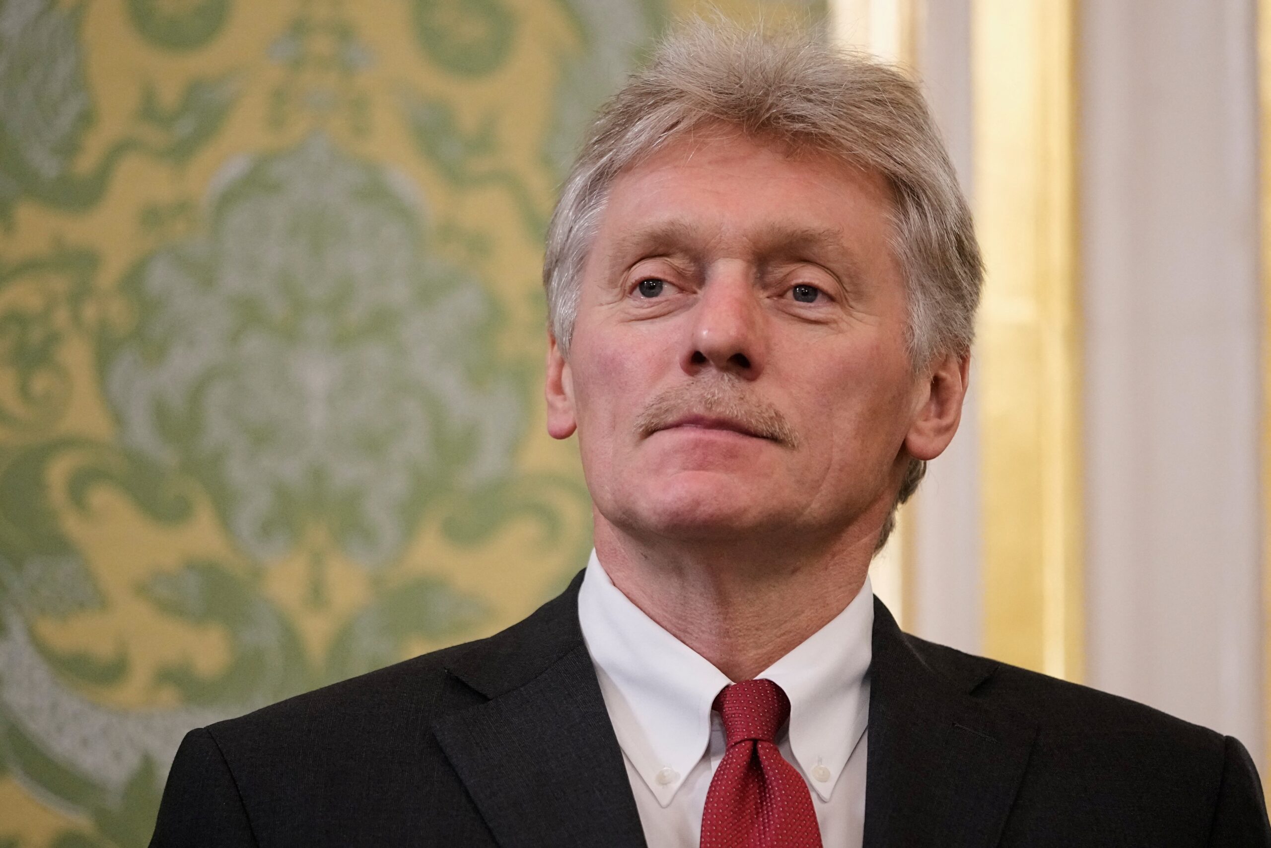 Kremlin spokesperson Dmitry Peskov ahead of talks at the Grand Kremlin Palace in Moscow