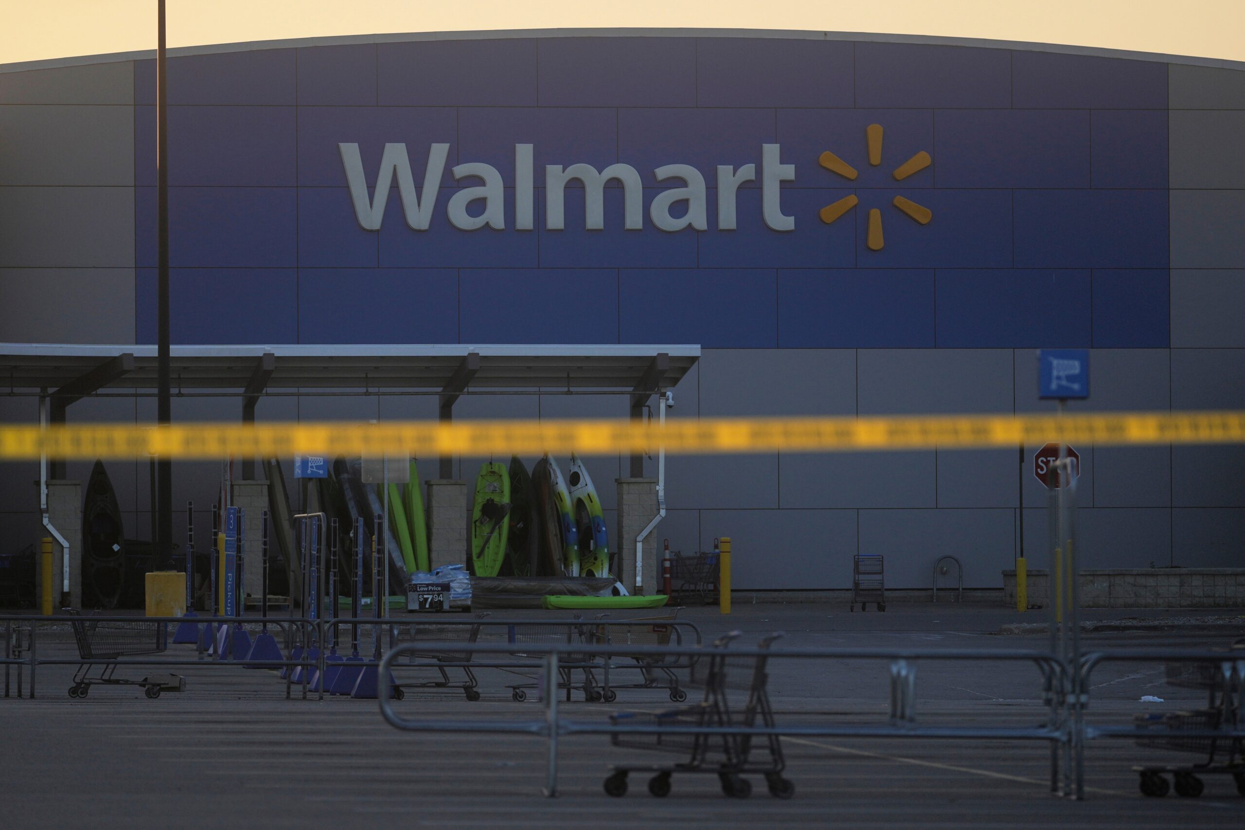 A suspect has been taken into custody after at least 11 people were stabbed in what appears to be a ‘random’ attack at a Walmart in Michigan.