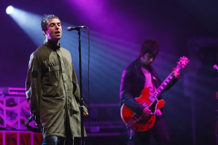 Liam (left) and Noel Gallagher with Oasis at the Melt! Festival in Graefenhainichen, Germany in 2009 (Photo: Marco Prosch/ Getty)