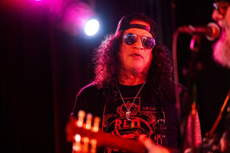LOS ANGELES, CALIFORNIA - APRIL 02: Rock and Roll Hall of Fame inductee Slash of Guns N' Roses performs onstage during the Tribute to Barry Goldberg benefit concert at The Mint on April 02, 2025 in Los Angeles, California. (Photo by Scott Dudelson/Getty Images)