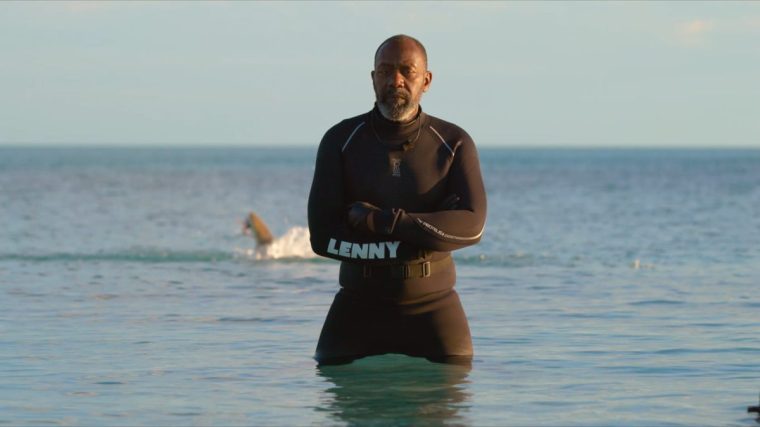 This image and the information contained herein is strictly embargoed until 00:01 Tuesday 8th July 2025 From Plimsoll Productions Shark! Celebrity Infested Waters: SR1 Ep1 on ITV1 and ITVX Pictured: Lenny This photograph is (C) ITV Plc/Plimsoll Productions and can only be reproduced for editorial purposes directly in connection with the programme or event mentioned above, or ITV plc. This photograph must not be manipulated [excluding basic cropping] in a manner which alters the visual appearance of the person photographed deemed detrimental or inappropriate by ITV plc Picture Desk. This photograph must not be syndicated to any other company, publication or website, or permanently archived, without the express written permission of ITV Picture Desk. Full Terms and conditions are available on the website www.itv.com/presscentre/itvpictures/terms