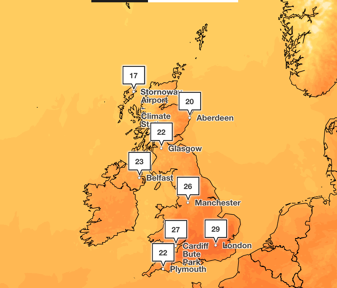 Forecast on Thursday