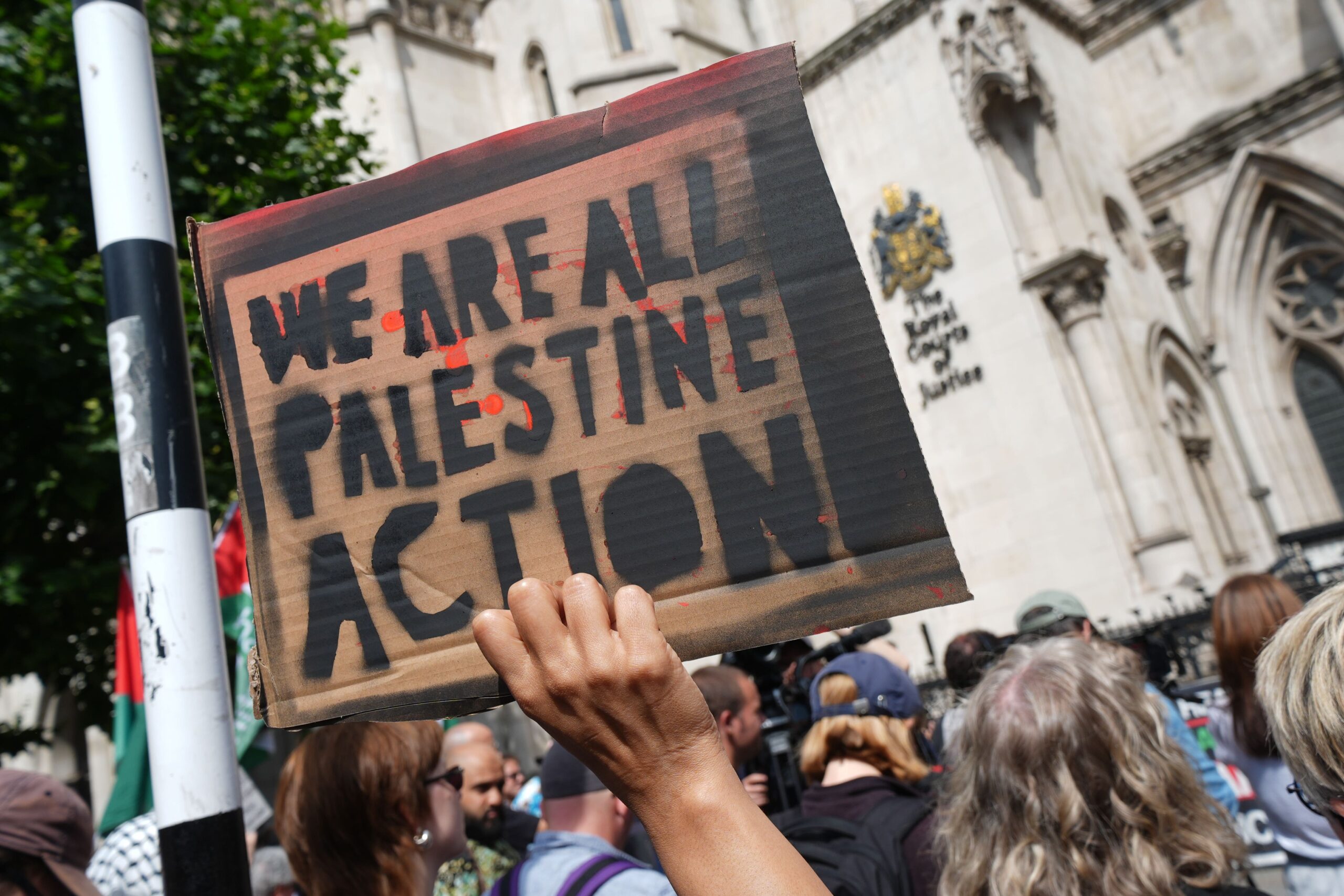 A ban against Palestine Action has come into effect (Lucy North/PA)