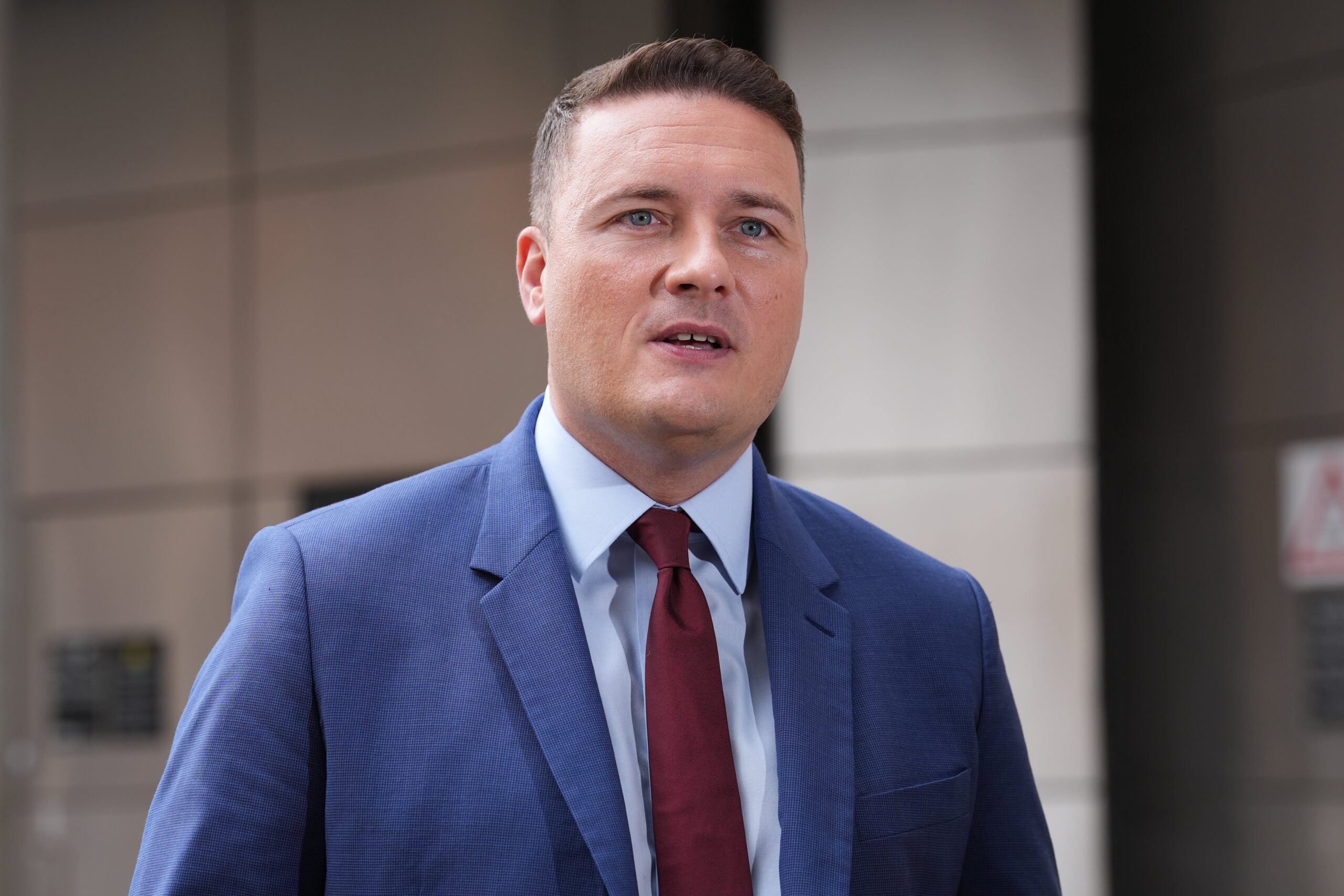 Health Secretary Wes Streeting outside BBC Broadcasting House in London (Lucy North/PA)
