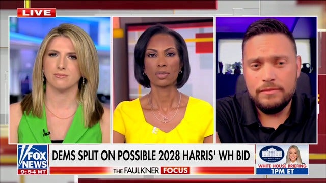 Fox News anchor Harris Faulkner appeared a bit flustered when her guest pointed out Trump's cratering poll numbers on inflation — including one that was part of her own network's survey.