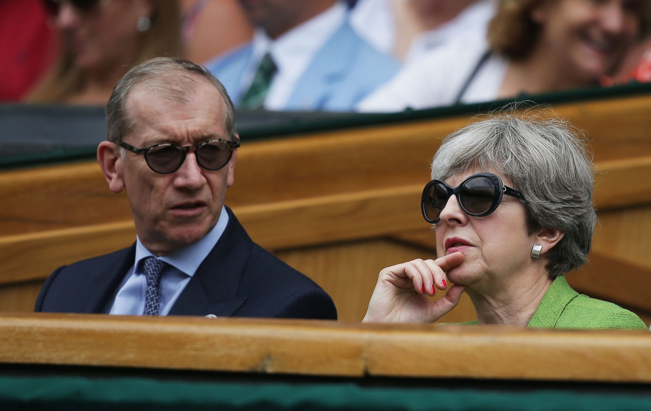 Baroness May with her husband Sir Philip