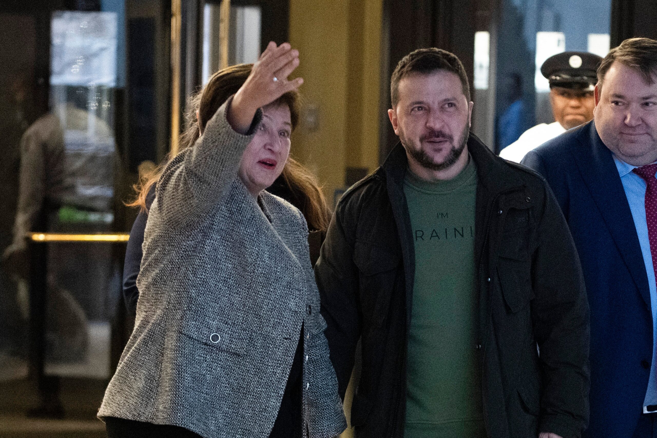 Kristalina Georgieva and Volodymyr Zelensky