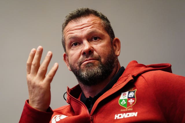 British and Irish Lions head coach Andy Farrell
