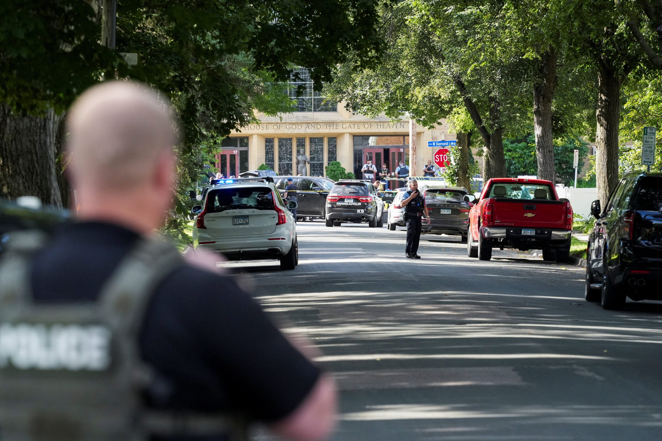 The shooting came from outside the church through the window as the children prayed at a Mass.