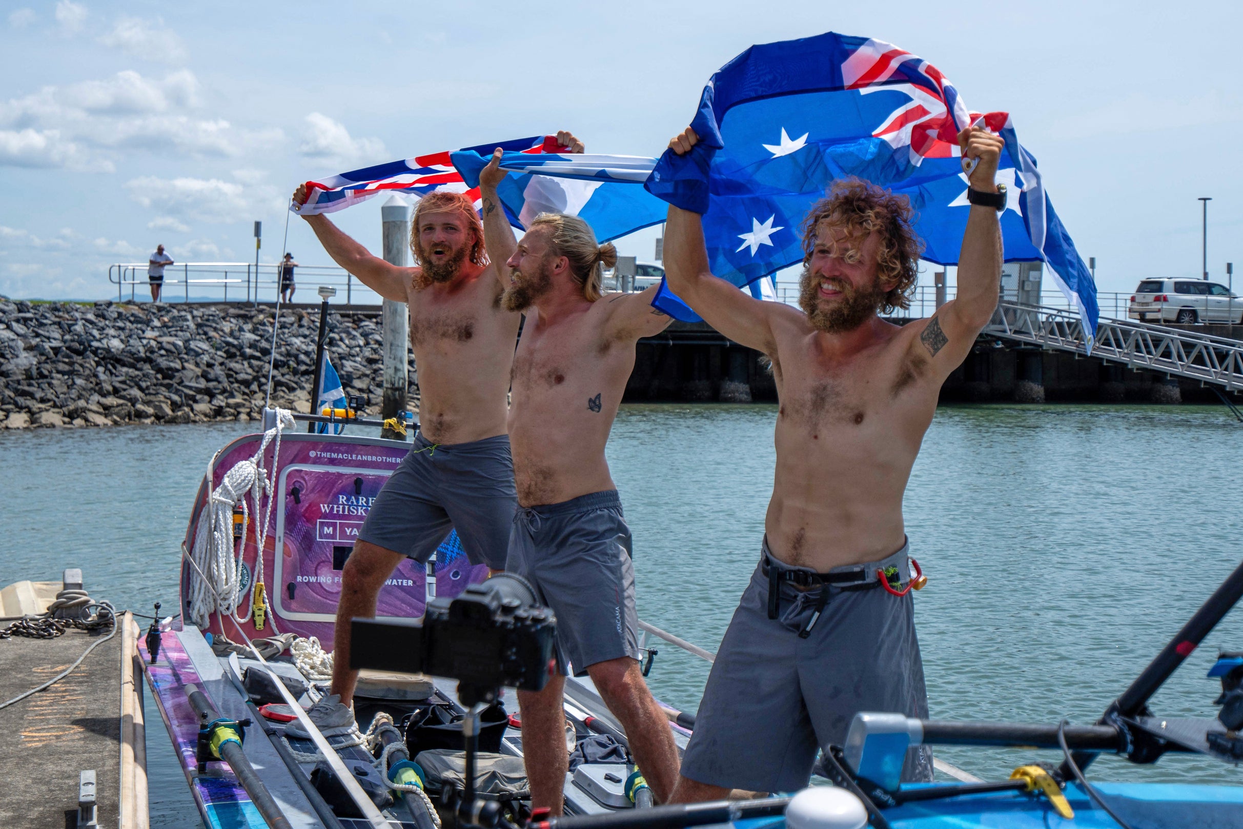 The brothers arrived at their destination on Saturday morning